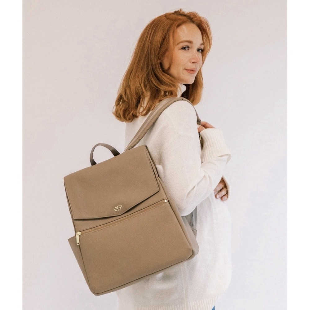 Freshly Picked Classic Diaper Backpack Aspen Vegan Leather Baby Bag $199 Read‎
